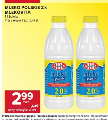 Mleko polskie 2% Mlekovita promocja w Stokrotka