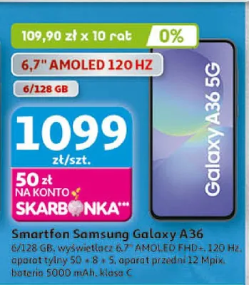Smartfon Galaxy A36 promocja w Auchan