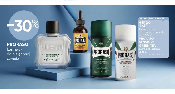 Balsam po goleniu Proraso Rinfrescante promocja w Super-Pharm
