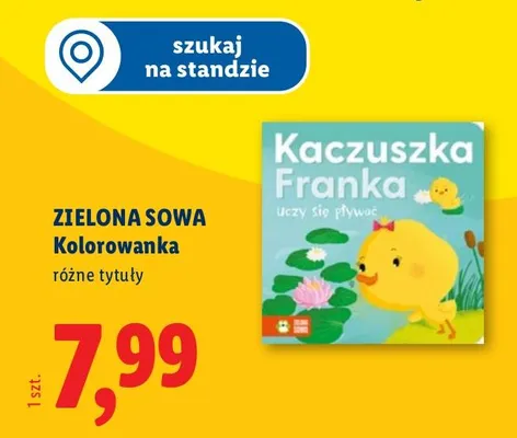 Kolorowanka Zielona Sowa promocja