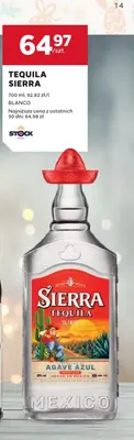 Tequila Sierra Blanco promocja w Stokrotka