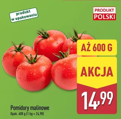Pomidory malinowe promocja w Aldi