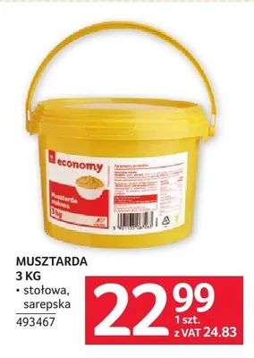 Musztarda 3 kg promocja w Selgros