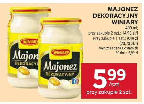 Majonez dekoracyjny promocja w Stokrotka