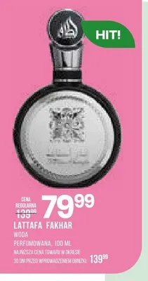 Woda perfumowana Lattafa Fakhar promocja w Drogerie Natura
