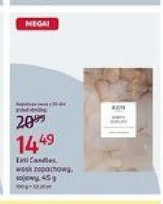 Wosk zapachowy sojowy Etti Candles promocja w Rossmann