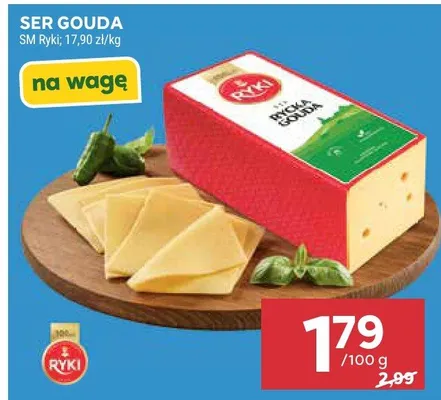 Ser Gouda SM Ryki na wagę promocja w Stokrotka
