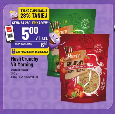 Musli Crunchy Vit Morning promocja w POLOmarket