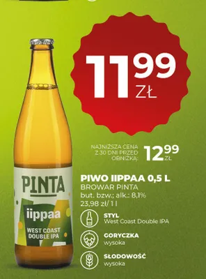 Piwo Pinta Iippaa promocja w Duży Ben