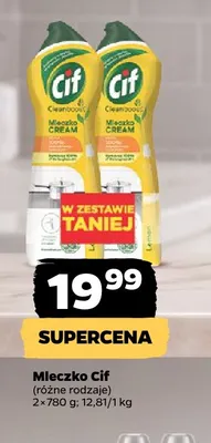 Mleczko Cif 2-pak promocja w Netto