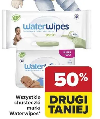 Chusteczki Waterwipes promocja w Carrefour