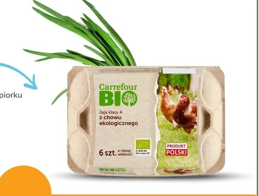 Jaja z chowu ekologicznego Gobio promocja w Carrefour
