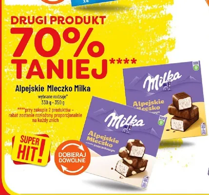 Alpejskie Mleczko Milka promocja w POLOmarket