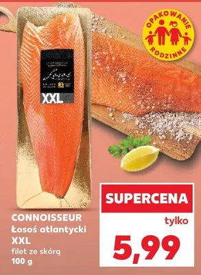 Łosoś atlantycki XXL filet ze skórą promocja w Kaufland