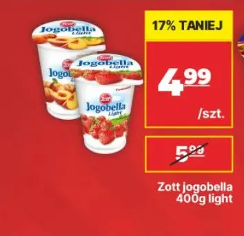Jogurt Jogobella light Zott promocja w API Market