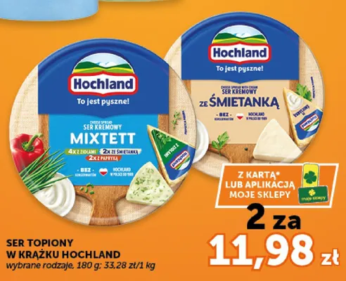 Ser topiony w krążku Hochland Mixtett promocja w Groszek