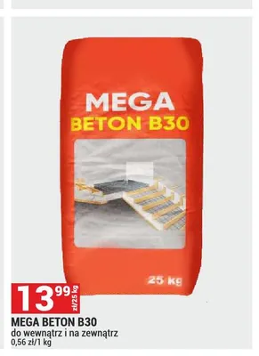 Beton Mega B30 promocja w Merkury Market