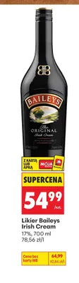 Likier Baileys Irish Cream 17% promocja w Biedronka