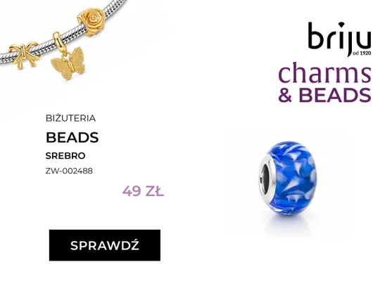 Biżuteria beads srebrna Briju ZW-002488 promocja w Briju
