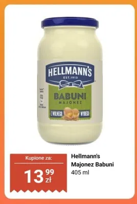 Majonez Babuni Hellmann's promocja w Biedronka