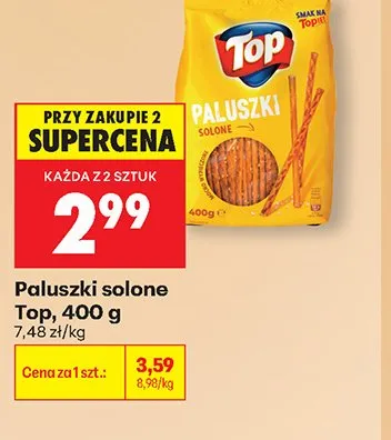 Paluszki solone Top promocja w Biedronka