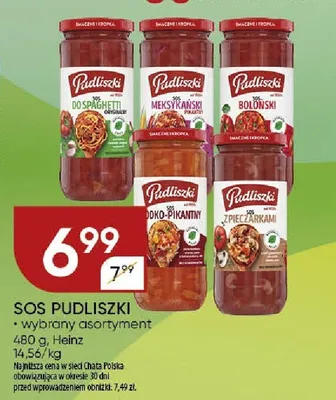 Sos Pudliszki wybrany asortyment Heinz promocja w Chata Polska