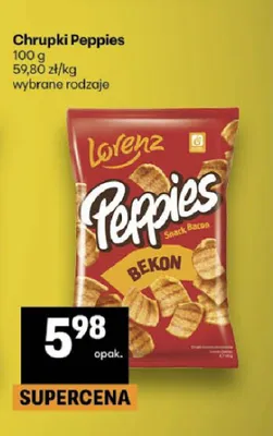 Chrupki Peppies Bekon promocja w Delikatesy Centrum