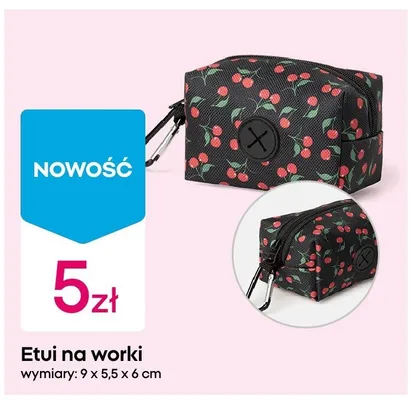 Etui na worki 9x5,5x6cm promocja w Pepco