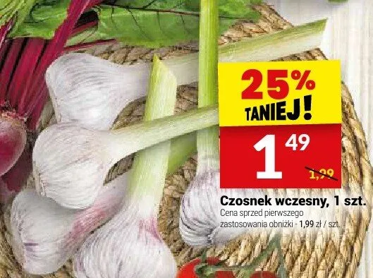 Czosnek wczesny 1szt. promocja w Twój Market