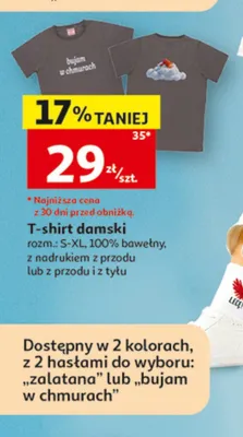 T-shirt damski promocja w Auchan