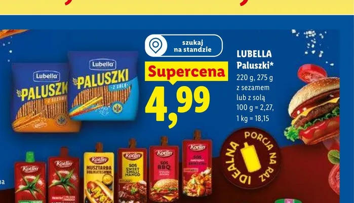 Paluszki z solą LUBELLA promocja w Lidl