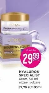 Hyaluron Specialist krem różne rodzaje L'Oreal promocja w Drogerie Jasmin