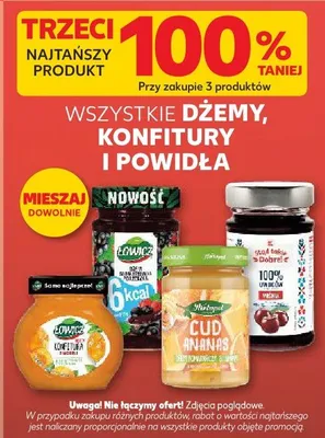 Dżemy, konfitury i powidła różne rodzaje promocja w Kaufland