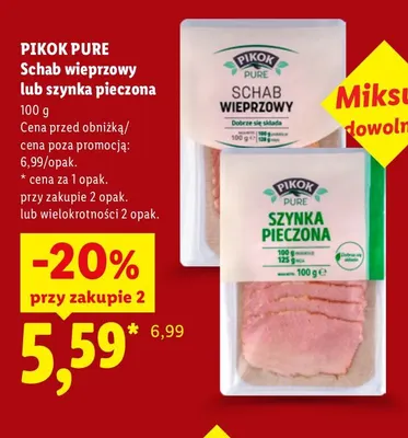 Schab wieprzowy Pikok Pure promocja w Lidl