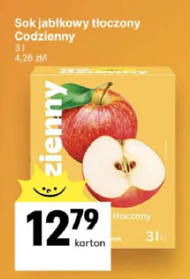 Sok jabłkowy tłoczony Codzienny promocja w Delikatesy Centrum