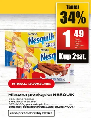 Mleczna przekąska promocja w Supeco