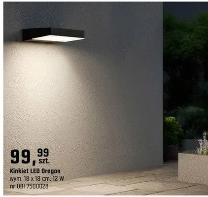 Kinkiet LED Oregon promocja w OBI