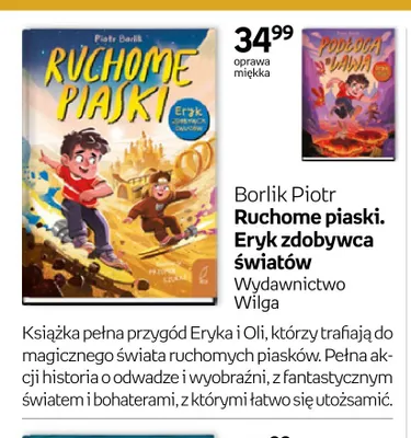 Książka Ruchome piaski. Eryk zdobywca światów oprawa miękka promocja w Empik
