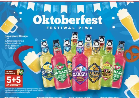 Napój piwny Garage promocja w Delikatesy Centrum