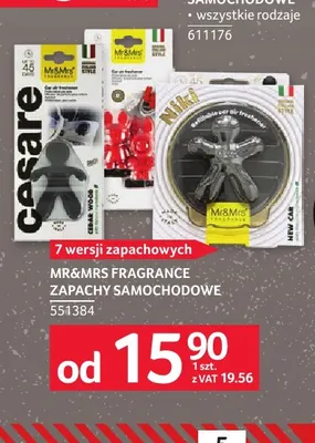 Zapachy samochodowe Mr & Mrs Fragrance promocja w Selgros