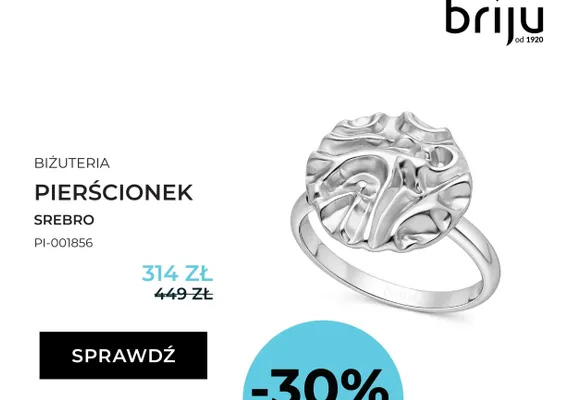 Pierścionek Briju srebro PI-001856 promocja w Briju