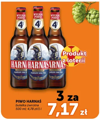 Piwo Harnaś Jasne Pełne promocja w Groszek