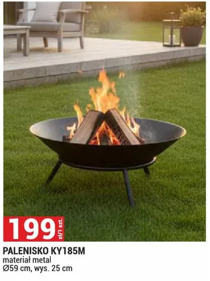 Palenisko KY185m Ø59cm wys. 25cm promocja w Merkury Market