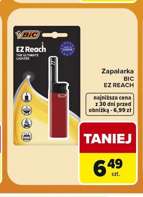 Zapalarka Bic Ez Reach promocja w Carrefour Express