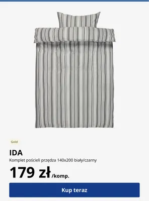 Komplet pościeli przędza Ida 140x200 cm promocja w Jysk