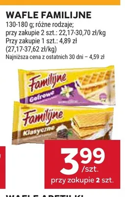 Wafle Familijne promocja w Stokrotka