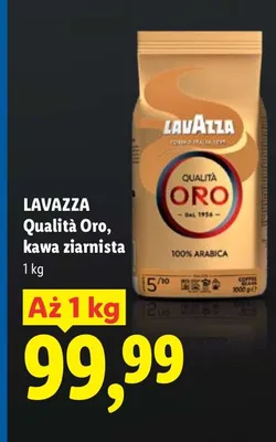 Kawa ziarnista Qualità Oro promocja w Lidl