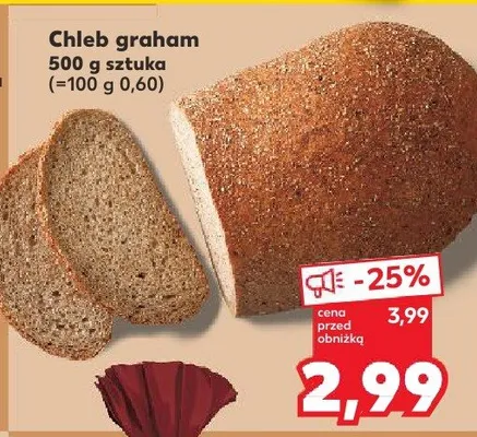 Chleb graham 500g sztuka promocja w Kaufland