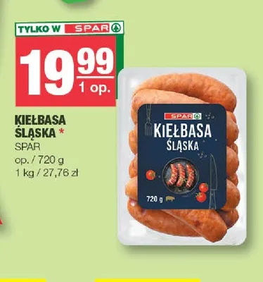 Kiełbasa śląska SPAR promocja w SPAR