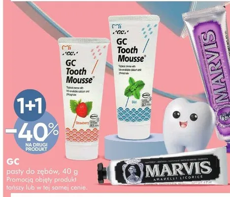 Pasty do zębów GC Tooth Mousse promocja w Super-Pharm